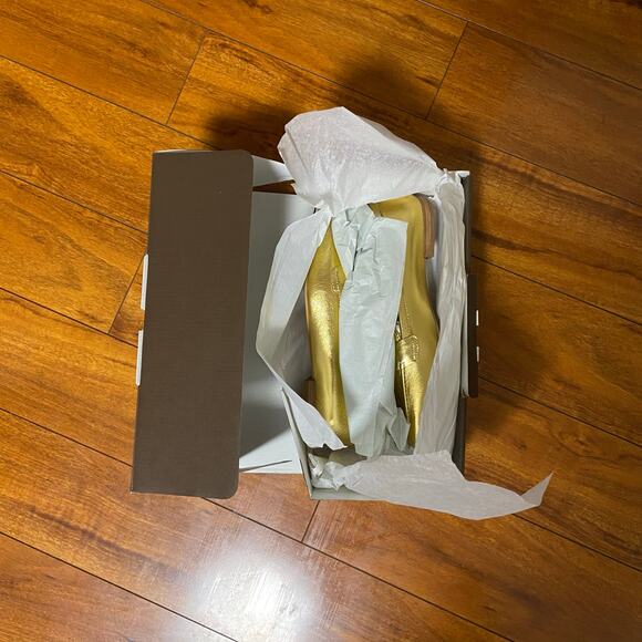 Linea Paolo Marlys Pointed Toe Flat in Gold, Sz 8M -- NWT/NIB - Picture 2 of 10